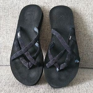 TEVA Black Strappy Sandal